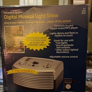 Sears Silver Digital Musical Light Show Speaker